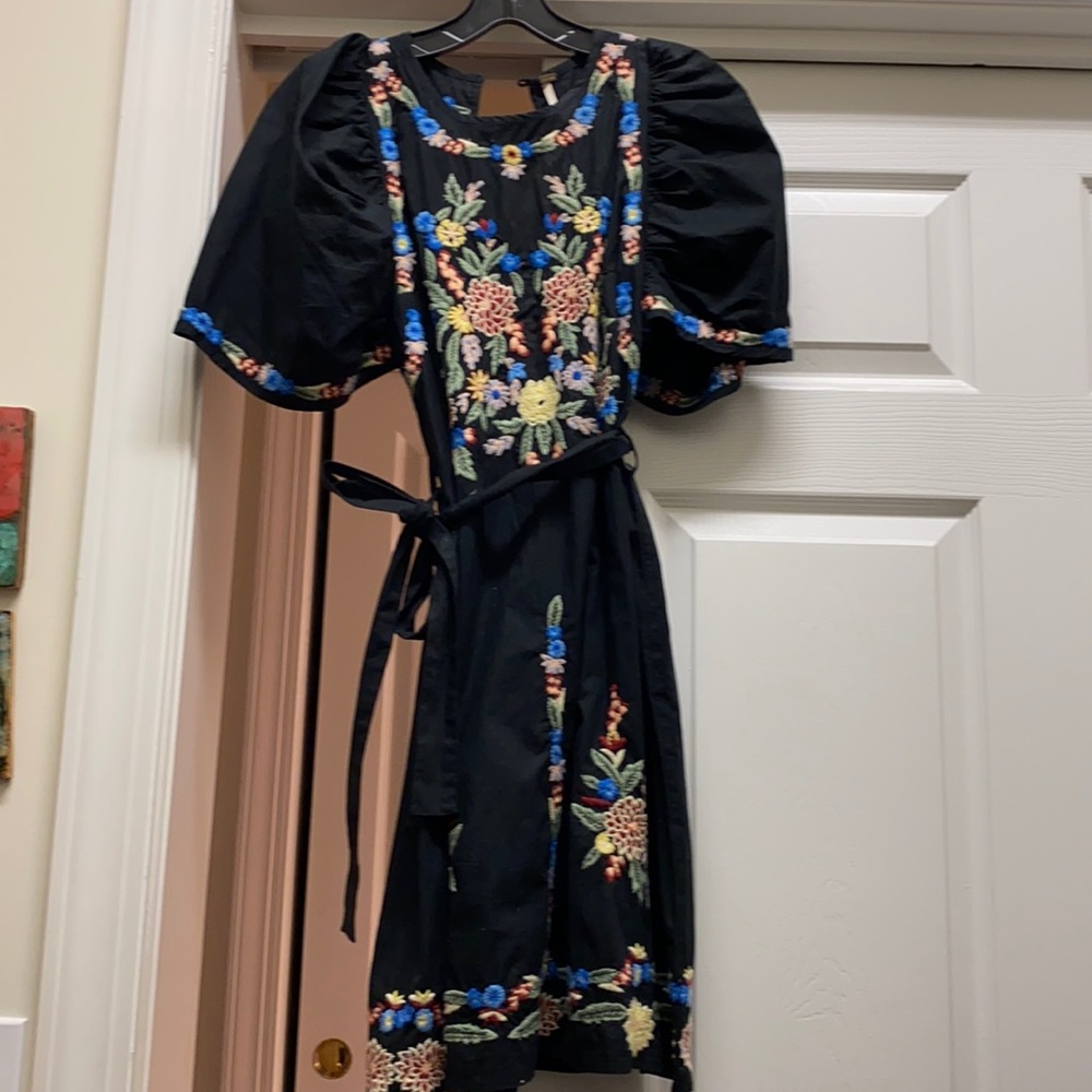 Embroidered free people dress